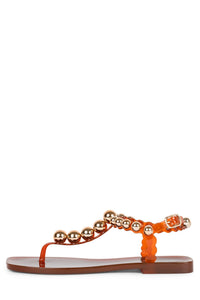PLATED Jeffrey Campbell Thong Sandal Orange Gold