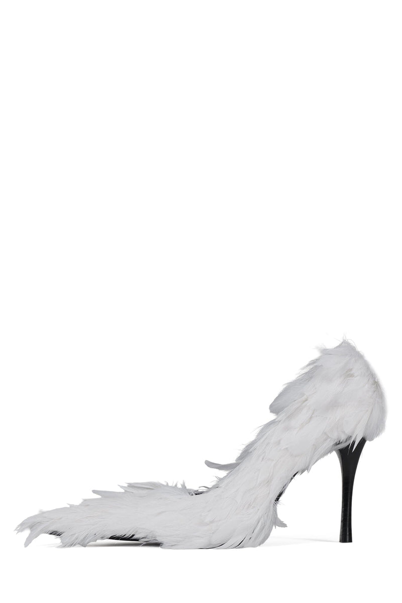 PLUMAGE Jeffrey Campbell Pump White