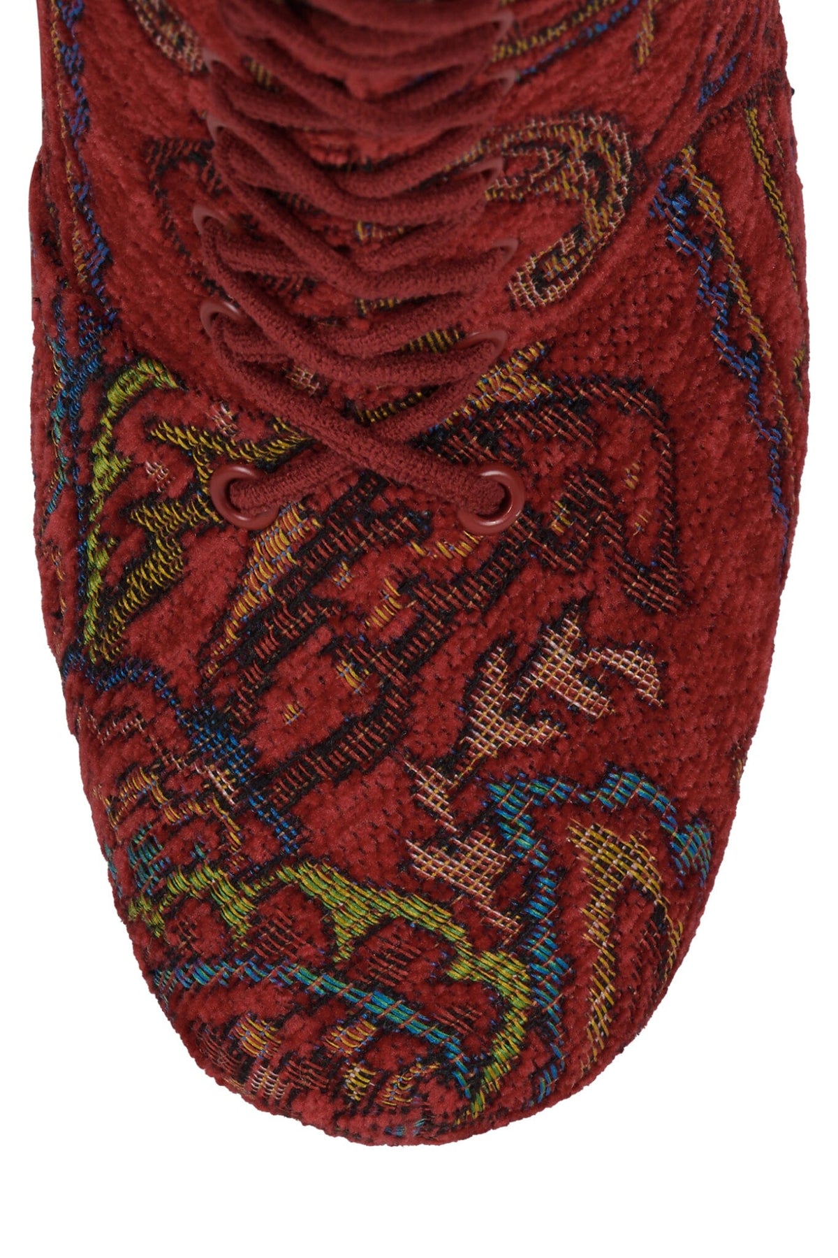 POP-OFF-EM Jeffrey Campbell Platform Boot Red Tapestry