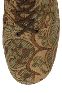 POP-OFF-EM Jeffrey Campbell Platform Boot Olive Tapestry 