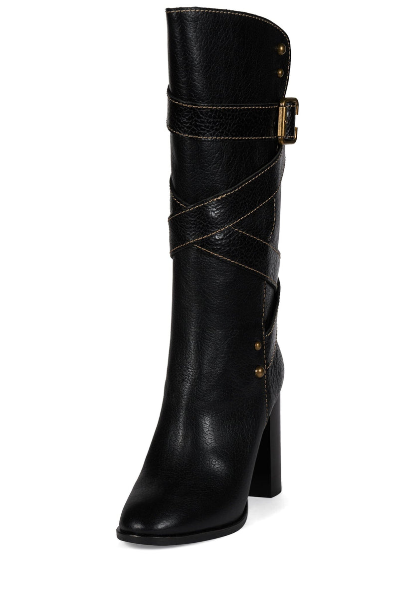 PORCINI Jeffrey Campbell Knee-High Boot Black Bronze
_hover