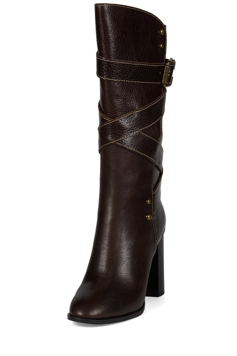PORCINI Jeffrey Campbell Knee-High Boot Brown Bronze
_hover