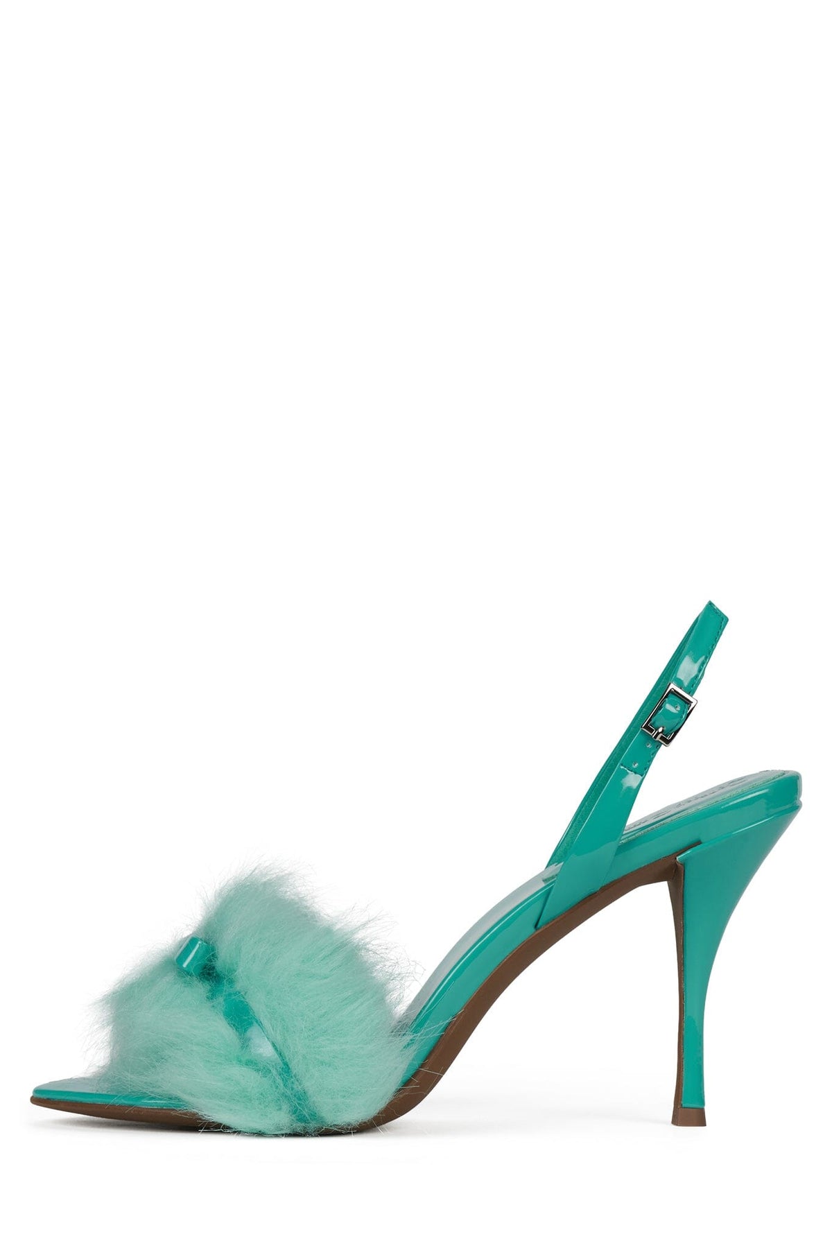 PRICE-F Heeled Sandal Teal Patent Combo