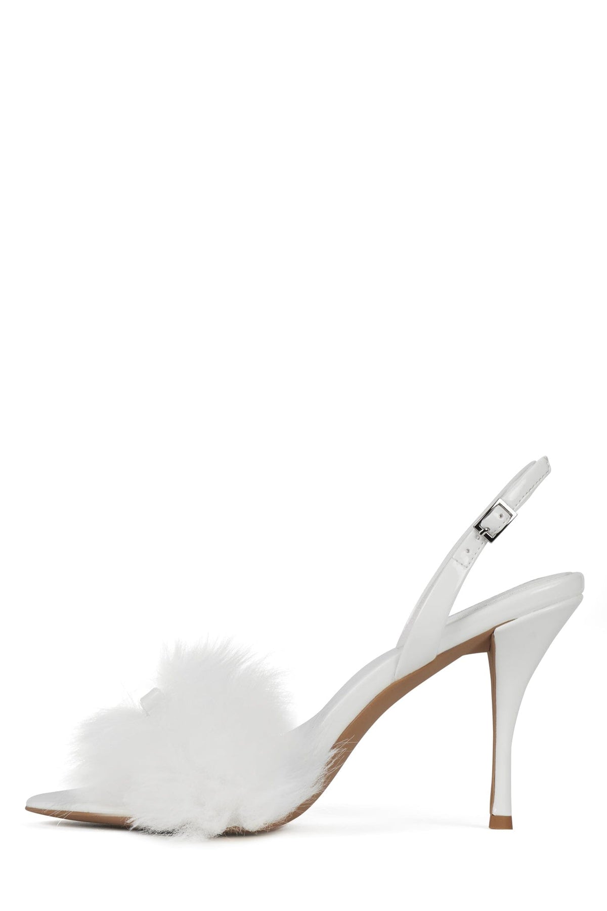 PRICE-F Heeled Sandal White Patent Combo