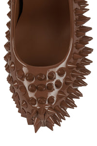 PRICKED Jeffrey Campbell Platform Pump Tan Patent