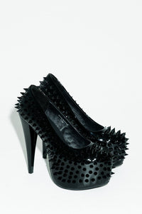 PRICKED Black Patent 4