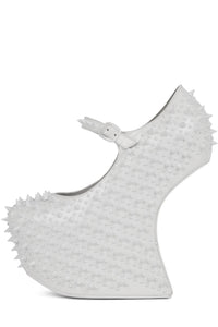 PRICKLY Platform Pump HN White Patent White 6 