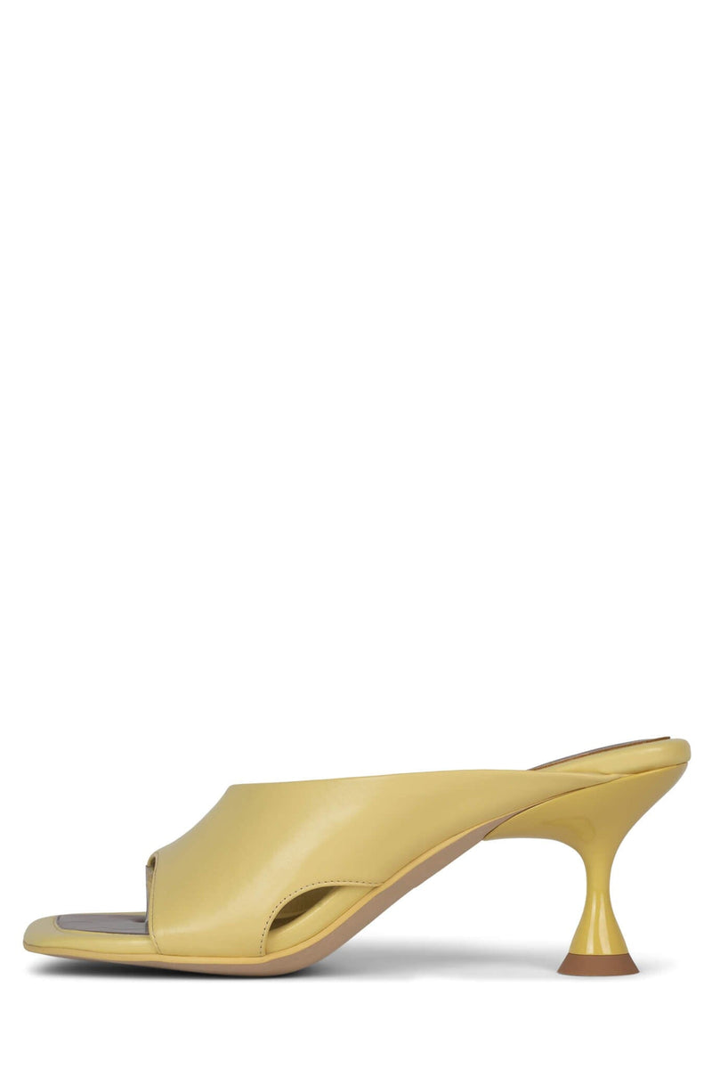 PRIMORDIAL Jeffrey Campbell Heeled Sandals Light Yellow Taupe