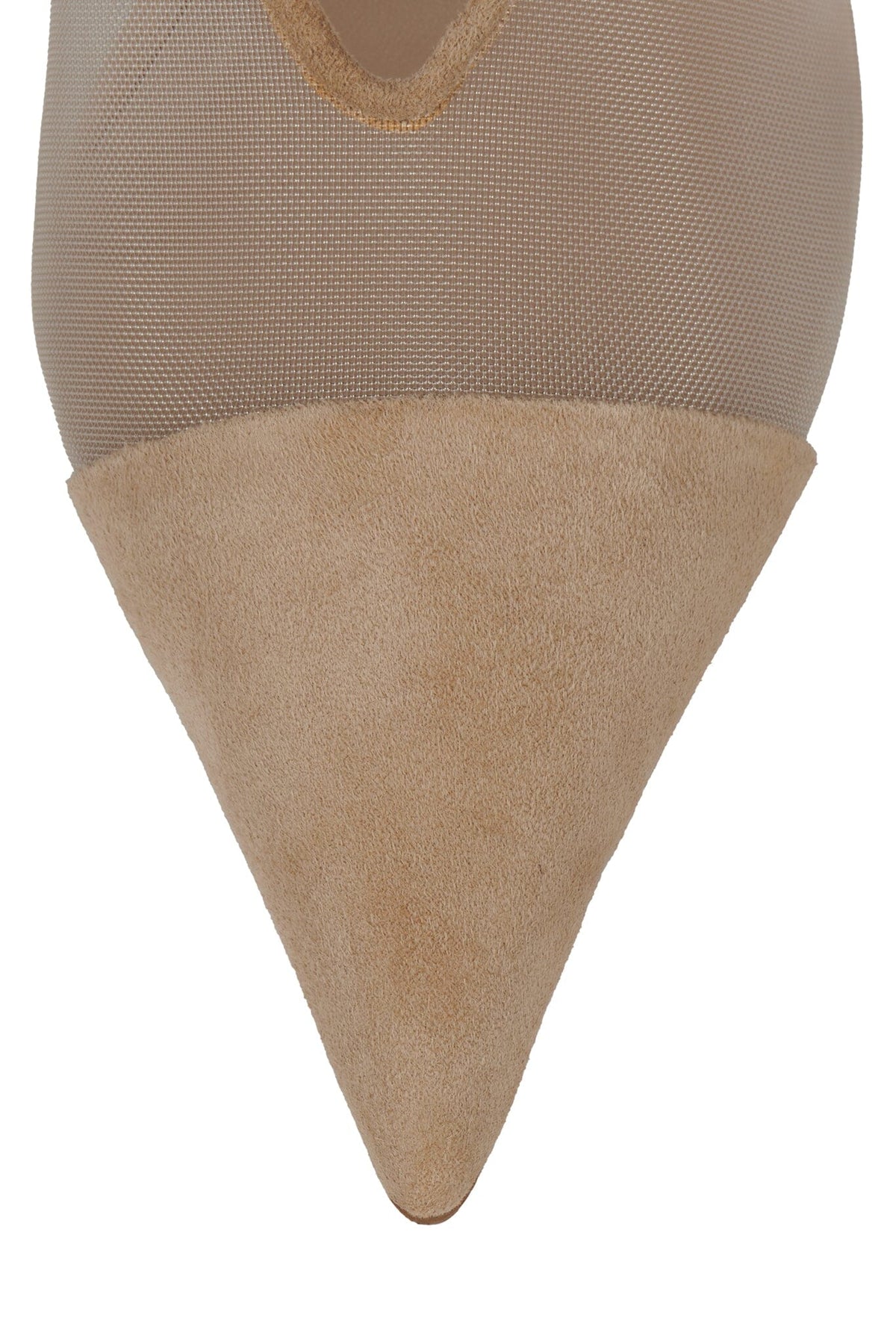 PROBLEM-MS Heeled Mule Beige Suede Combo