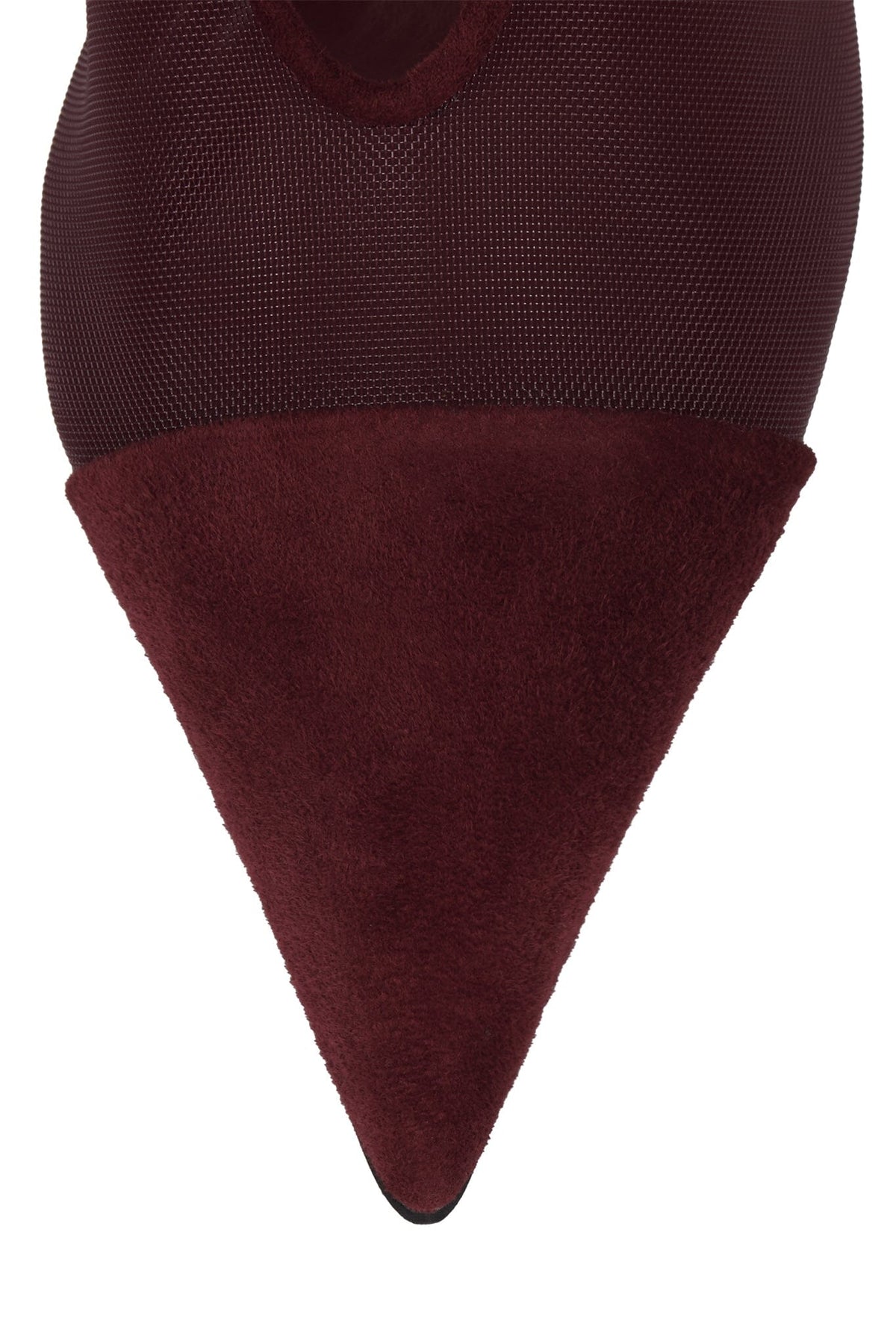 PROBLEM-MS Heeled Mule Wine Suede Combo