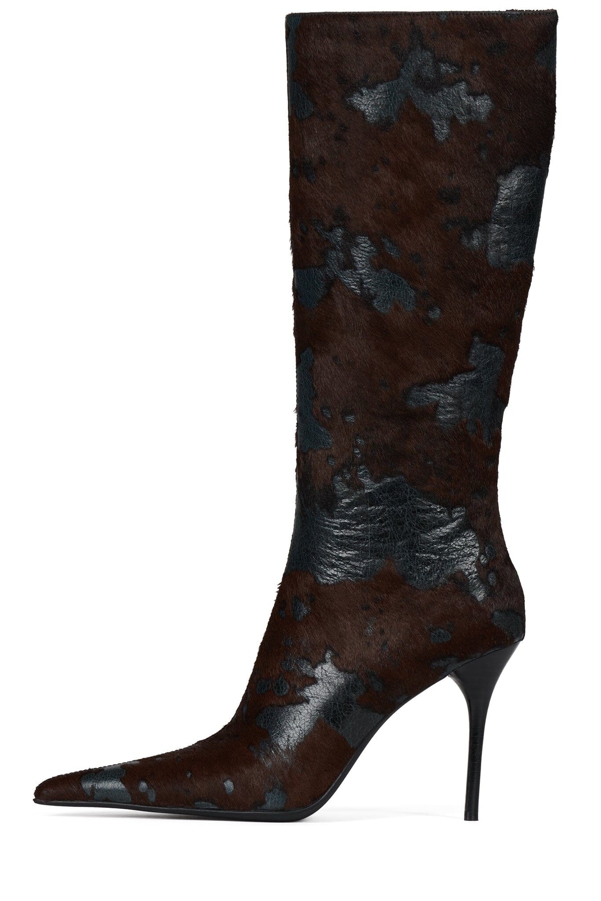 PROPOSAL-F Knee-High Boot Blue Brown Combo