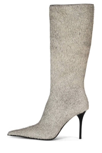 PROPOSAL-F Knee-High Boot YYH Grey White Combo 6 