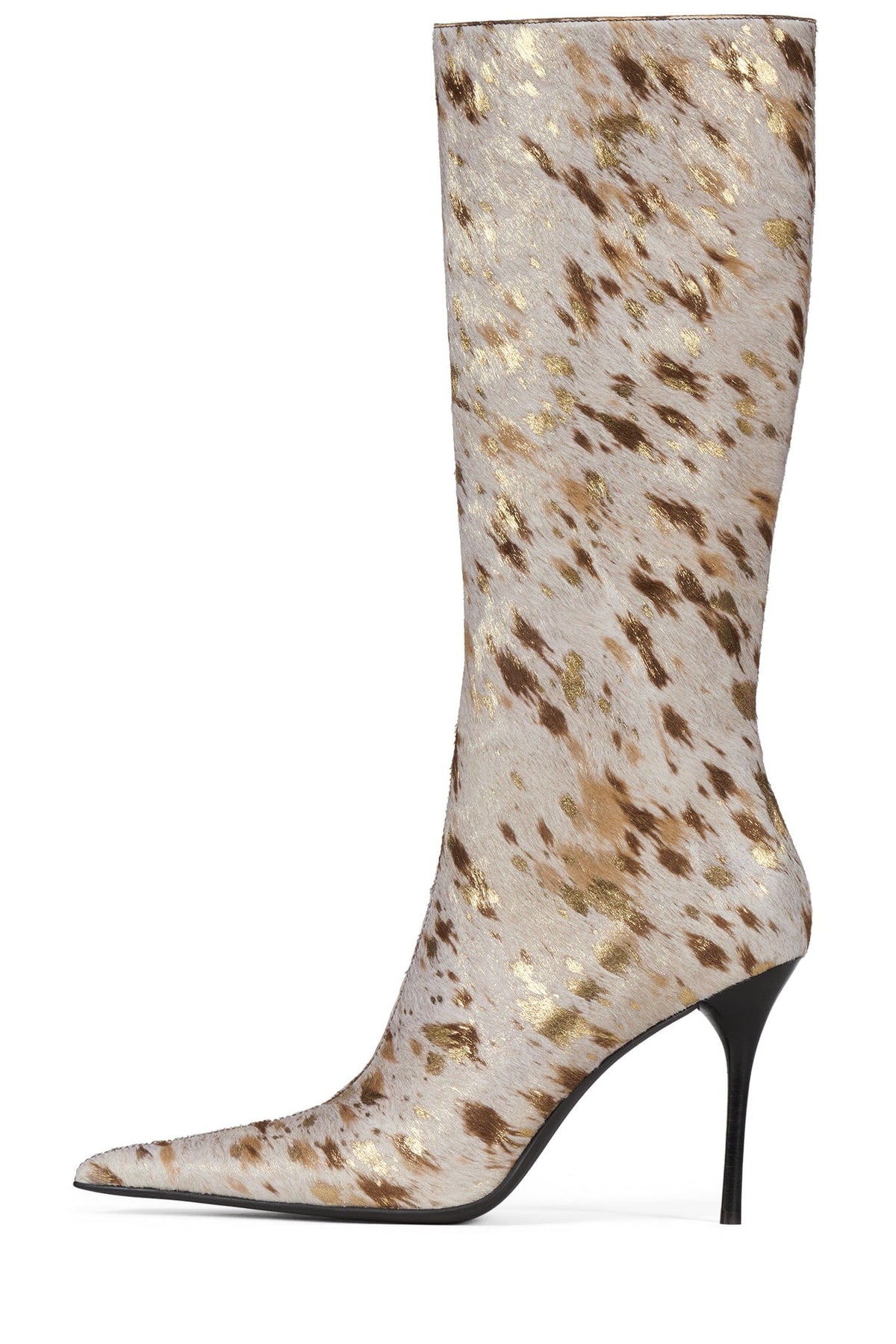 PROPOSAL-F Stiletto Boot Tan Gold Spot