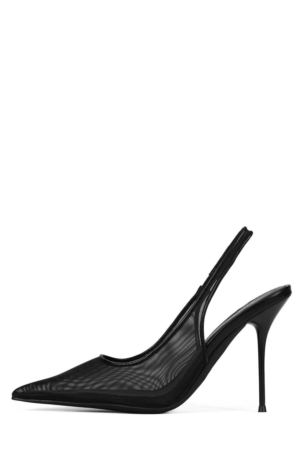 PUCKER-MSH Jeffrey Campbell Heeled Sandal Black Mesh