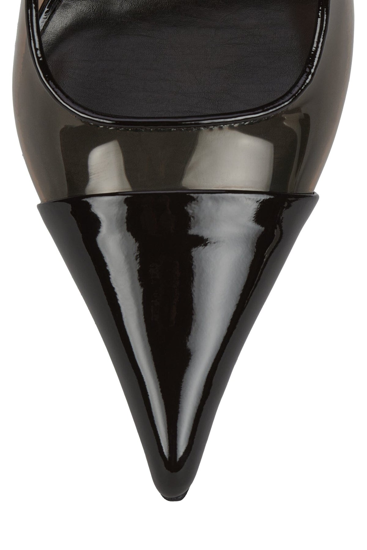 PUCKER-V Brown Patent Combo