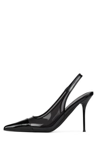 PUCKER-V Black Patent Combo