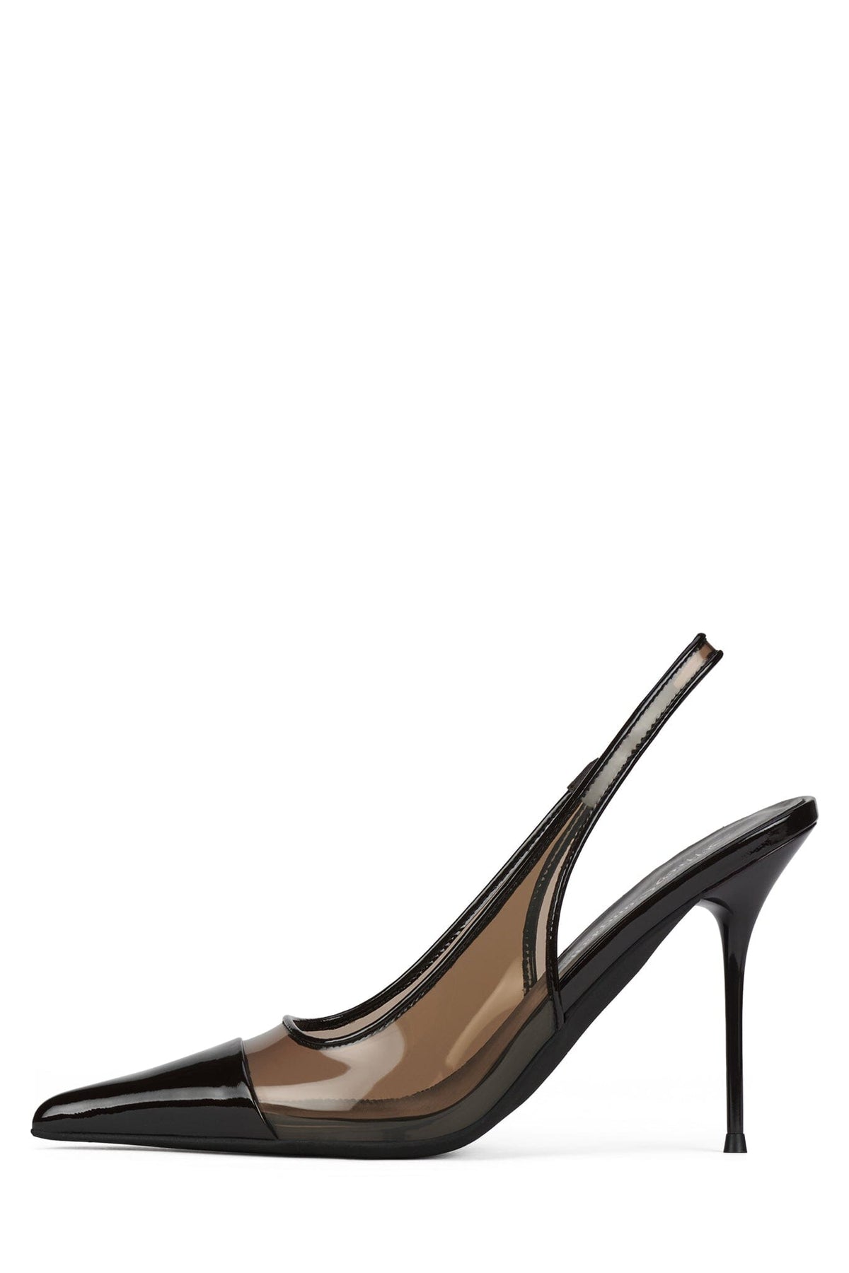 PUCKER-V Brown Patent Combo