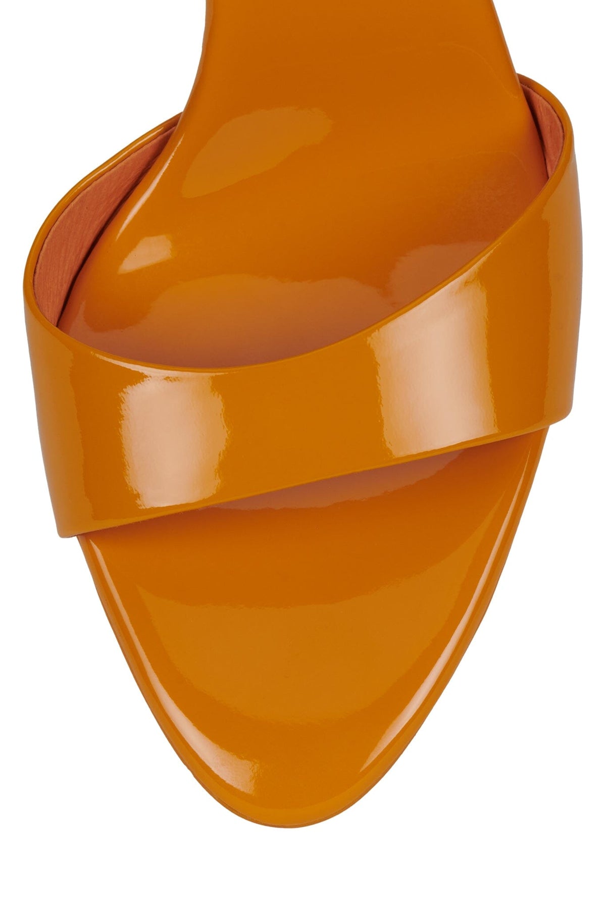 PUMPTINI Heeled Sandal Mustard Patent