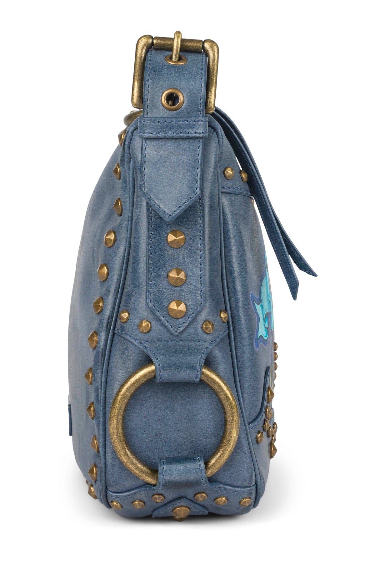REBELLIOUS Shoulder Bag Blue Brush Wild Combo