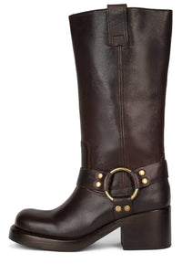 REFLECTION Jeffrey Campbell Knee High Boots Brown