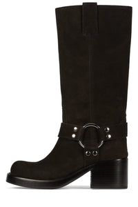 REFLECTION Mid-Calf Boot YYH Brown Suede 6 