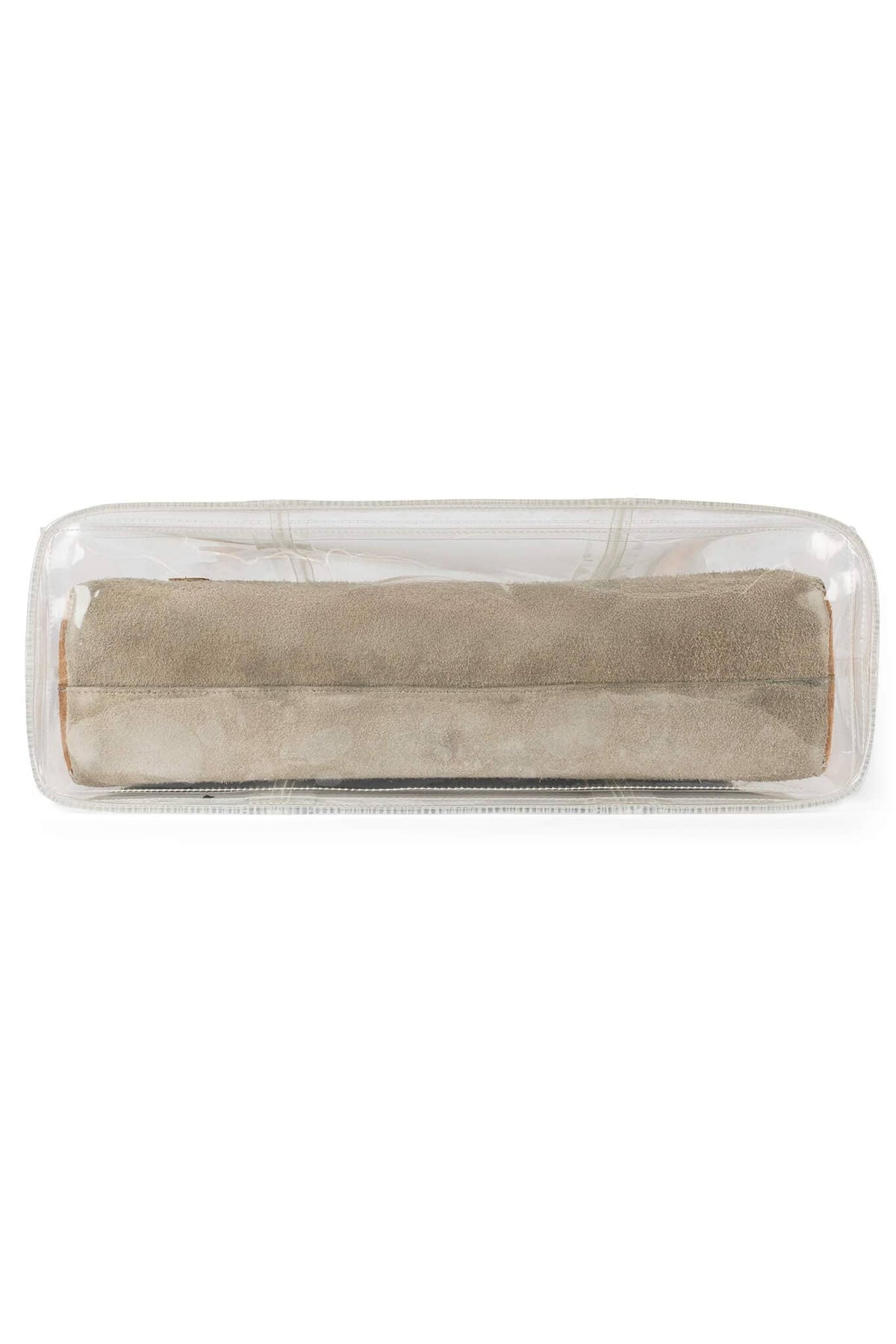 REINVENT Jeffrey Campbell Shoulder Bag Beige Taupe Clear