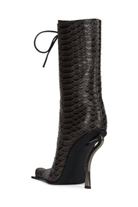 REMBRANDT Jeffrey Campbell Heeled Boot Grey Snake