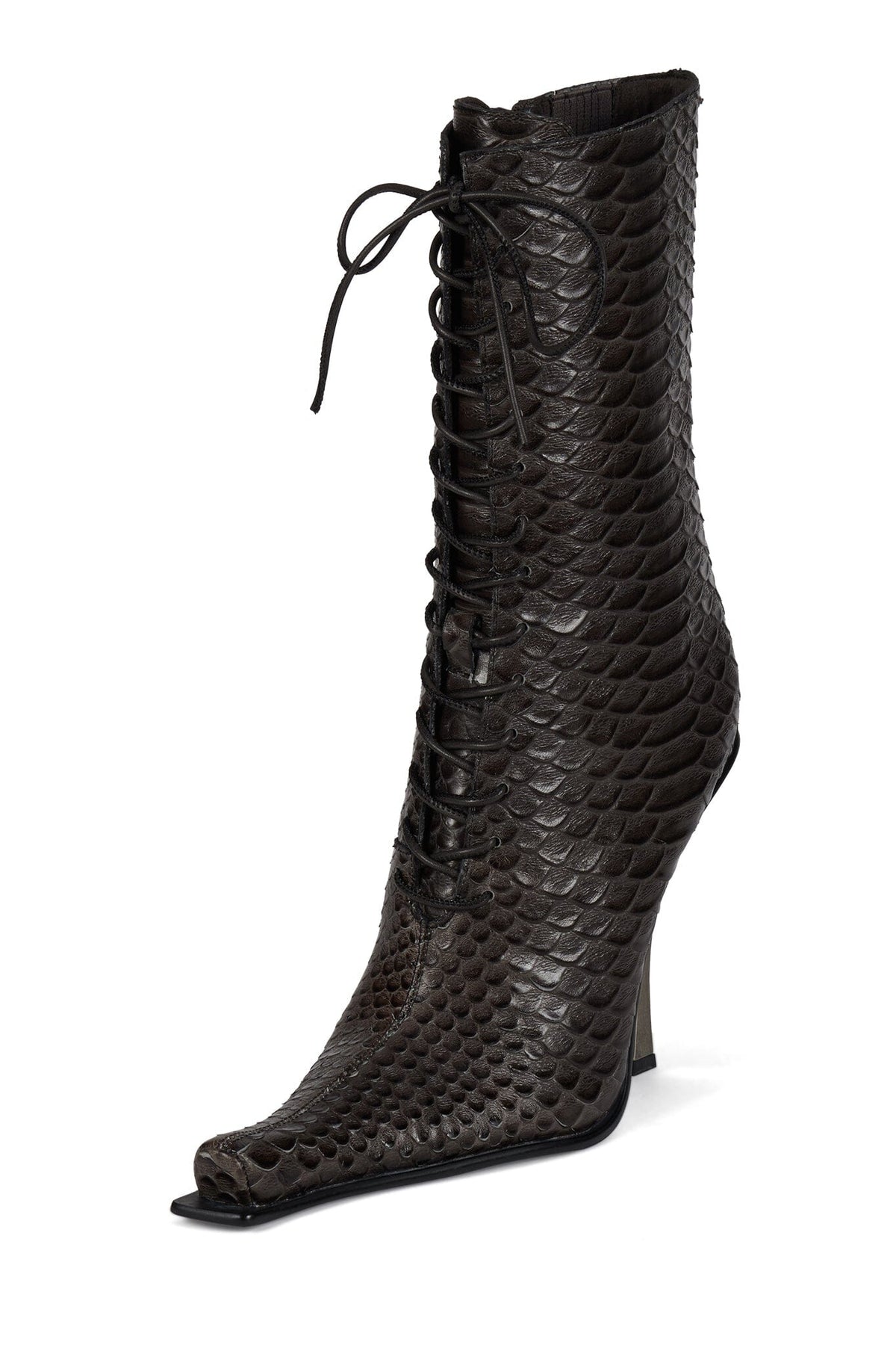 REMBRANDT Jeffrey Campbell Heeled Boot Grey Snake
_hover