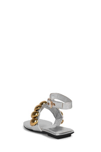 RESORT Jeffrey Campbell Gladiator Sandals Silver Gold