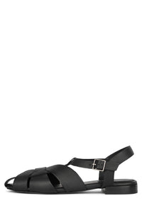 REVERIE-2 Flat Sandal Black