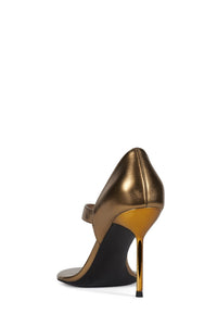 RHIAN Jeffrey Campbell Heeled Sandal Bronze Metallic