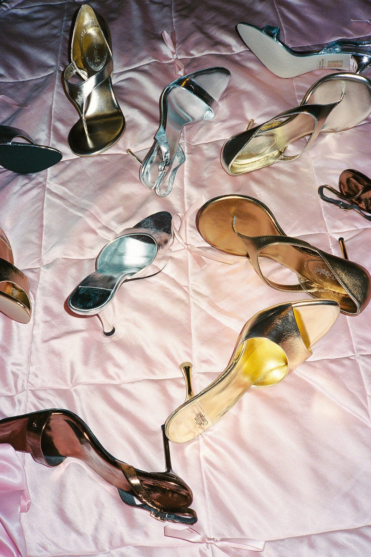 RHIAN Jeffrey Campbell Heeled Sandal Wine Metallic