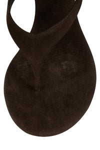 RHIAN Jeffrey Campbell Heeled Sandal Brown Suede