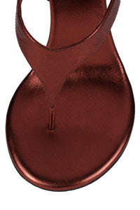 RHIAN Jeffrey Campbell Heeled Sandal Wine Metallic