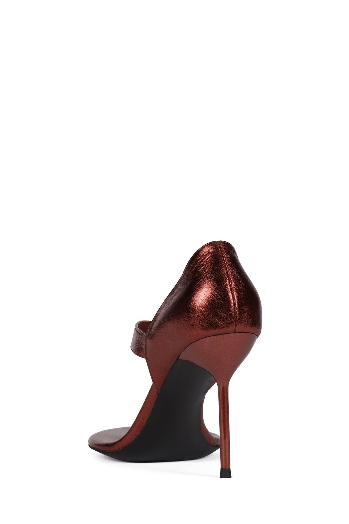 RHIAN Jeffrey Campbell Heeled Sandal Wine Metallic