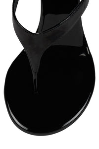 RHIAN Jeffrey Campbell Heeled Sandal Black Patent