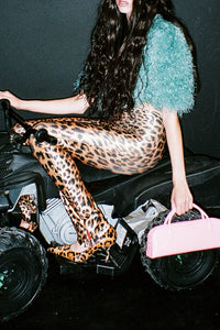 RISKTAKE-F Jeffrey Campbell High Heels Tan Brown Cheetah