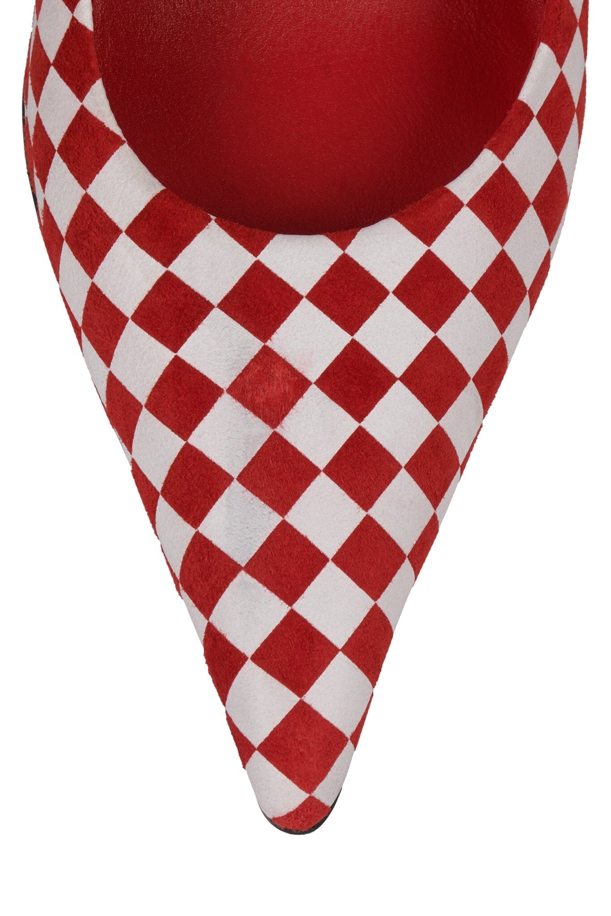 RISKTAKER3 Pump Red White Checker Suede