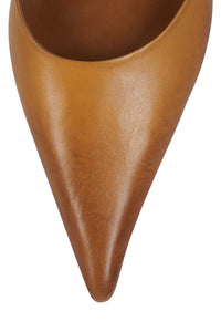 ROBYN Jeffrey Campbell Heeled Mule Tan Ruboff