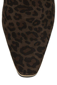RUMBLIN Brown Leopard Suede