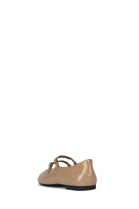 SATINE Jeffrey Campbell Mary Janes Beige Crinkle Patent
