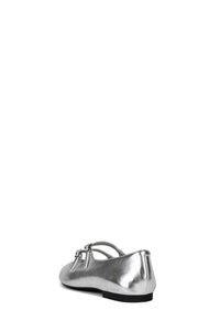 SATINE Jeffrey Campbell Mary Janes Silver