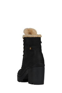 SCAVENG-SH Jeffrey Campbell Heeled Boot Black Pebble Beige