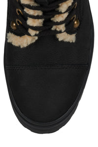 SCAVENG-SH Jeffrey Campbell Heeled Boot Black Pebble Beige