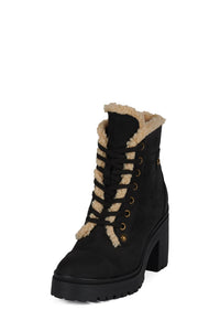 SCAVENG-SH Jeffrey Campbell Heeled Boot Black Pebble Beige
 _hover 