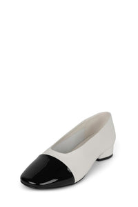 SCHEDULE Flat White Black Patent _hover