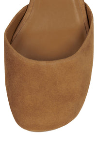 SCHOOLED Tan Suede
