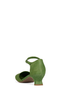 SCHOOLED Green Suede