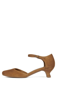 SCHOOLED Tan Suede