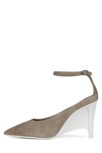 SCULPTED Grey Suede